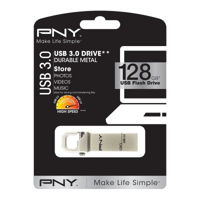 PNY 128GB HOOK ATTACHE MOBILE DISK DRIVE USB 3.0