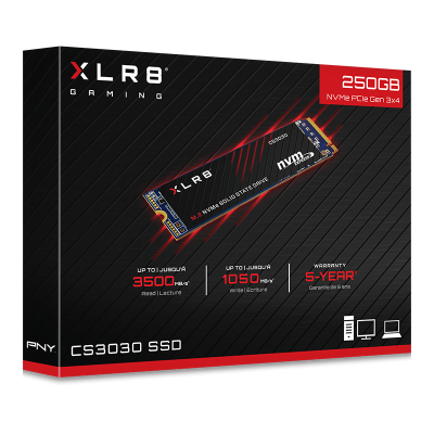 PNY 250 GB M.2 CS3030 Nvme SSD